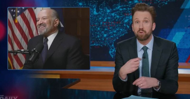 'The Daily Show' exposes Howard Lutnick after testimony on family visit to Epstein island