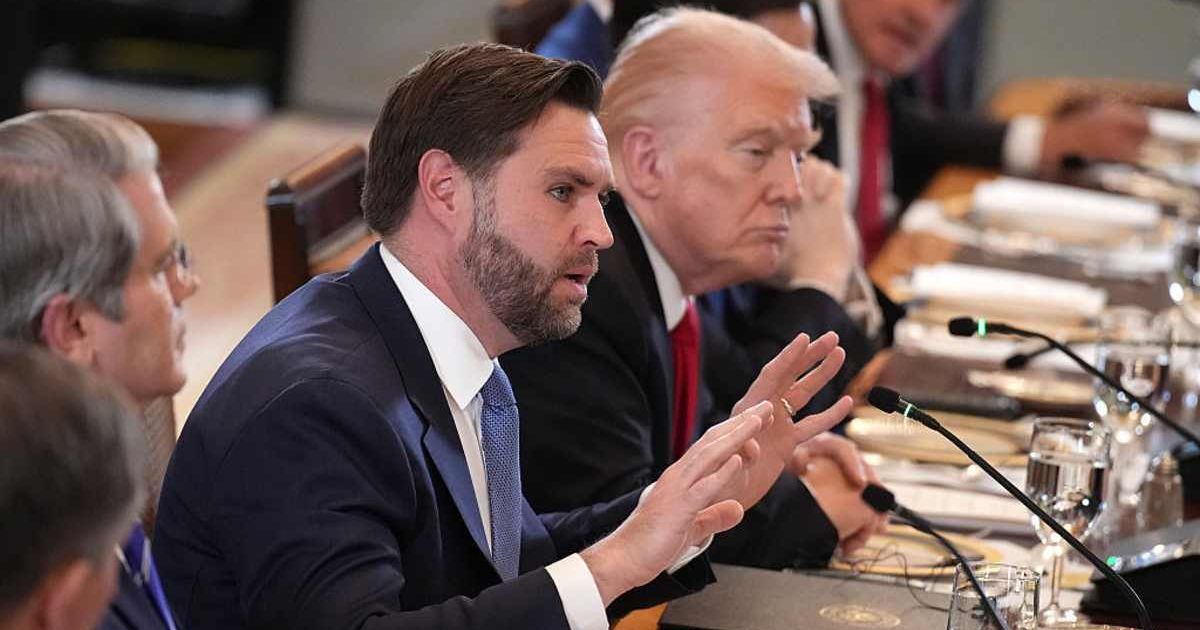 Vice President JD Vance slammed the 'absurd' allegations against Donald Trump and stated the Epstein files proved the president was never part of the disgraced financier's inner circle (Getty Images)