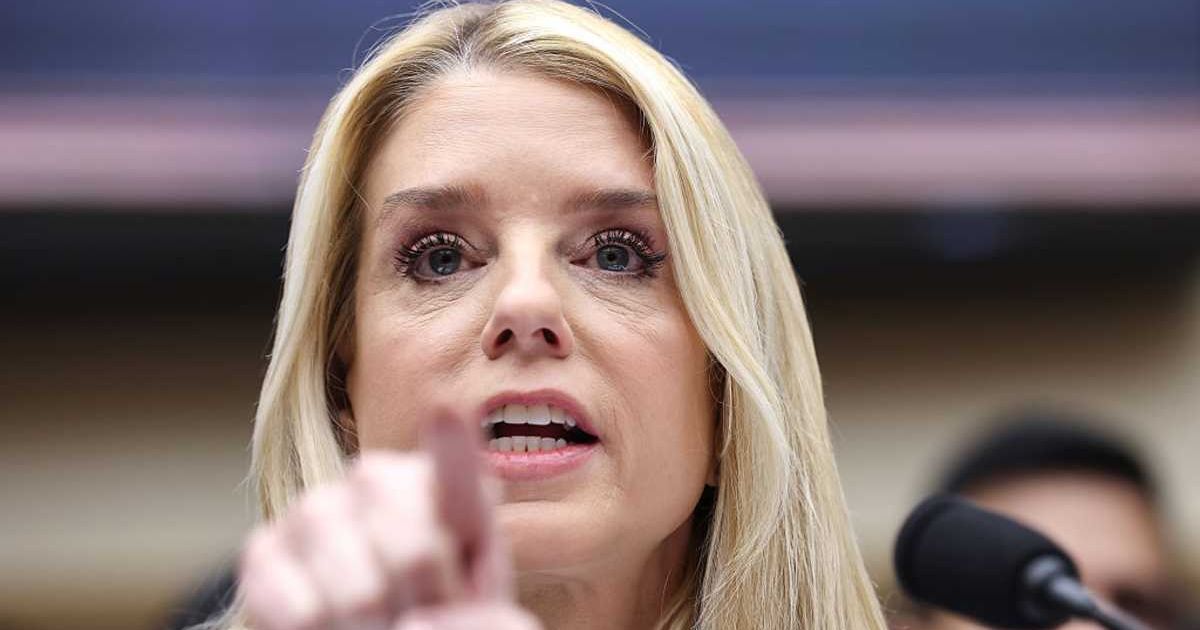 Attorney General Bondi blamed Democratic leaders for street violence, accusing them of being 'at war with the federal government' (Photo by Win McNamee/Getty Images)
