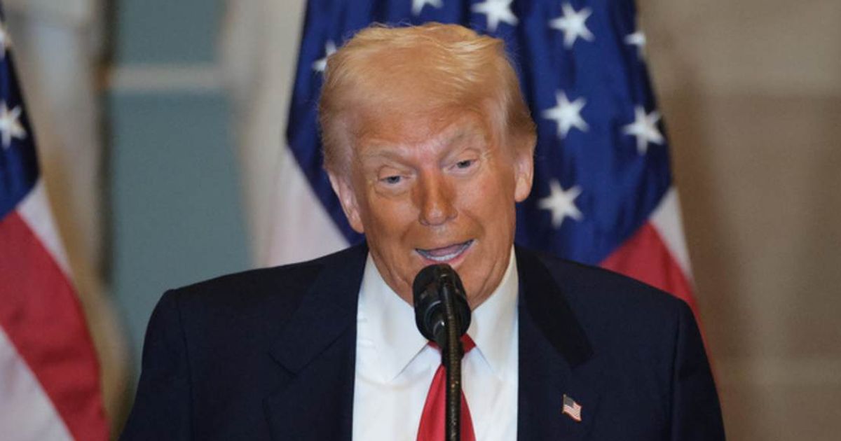 Trump addressed Republican opposition to Canada tariffs in a Truth Social post on February 11, 2026 (Getty Images)