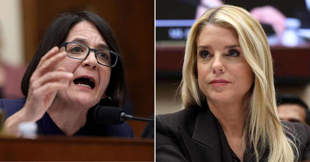 A House hearing on Jeffrey Epstein and immigration erupted as Becca Balint walked out after clashing with Pam Bondi over antisemitism (Getty Images)
