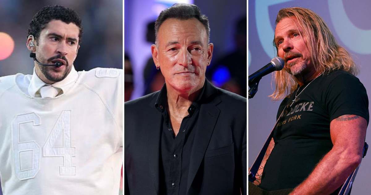 Jeffrey Steele accused the music industry of promoting liberal artists like Bad Bunny and Bruce Springsteen while blocking Charlie Kirk (Getty Images)