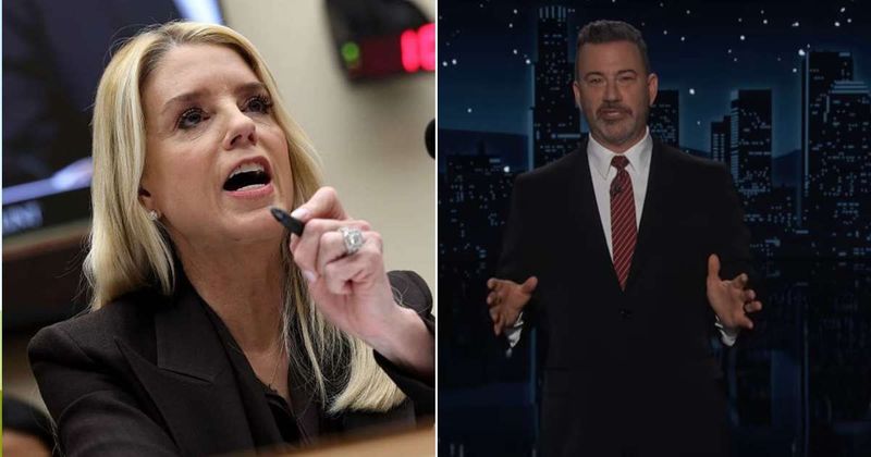Jimmy Kimmel slams Pam Bondi’s Trump defense during Epstein hearing: Talks like 'teenage girl'