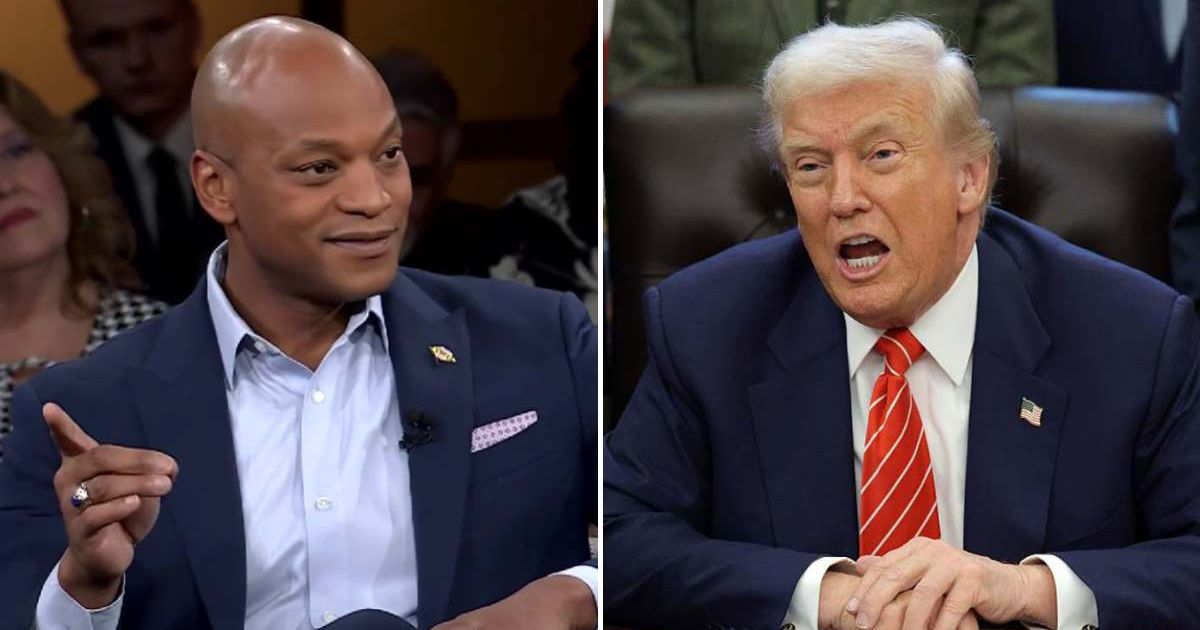 Maryland Gov Wes Moore shrugged off President Donald Trump’s claim that he was 'not worthy' to attend the annual White House dinner for governors (Screengrab/CBC/X, Getty Images)