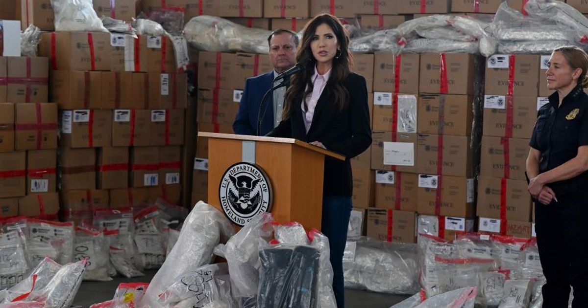 Homeland Security Secretary Kristi Noem said that voter ID and proof of citizenship requirements were needed to secure elections (Getty Images)