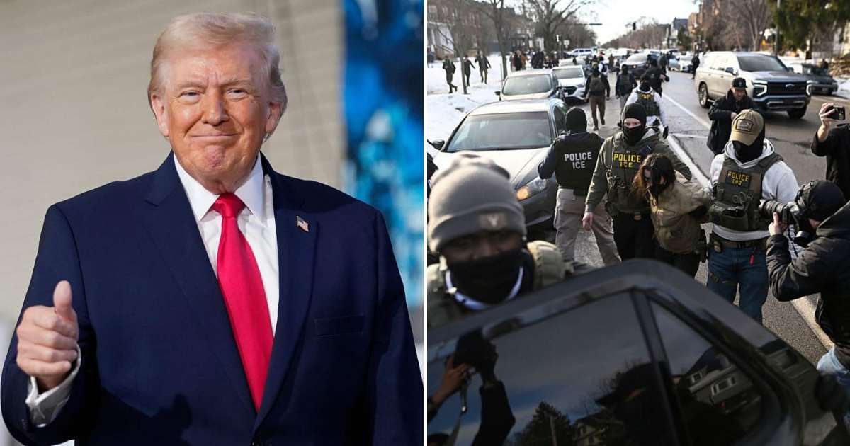 President Donald Trump credits immigration enforcement for the Minneapolis crime drop (Getty Images)