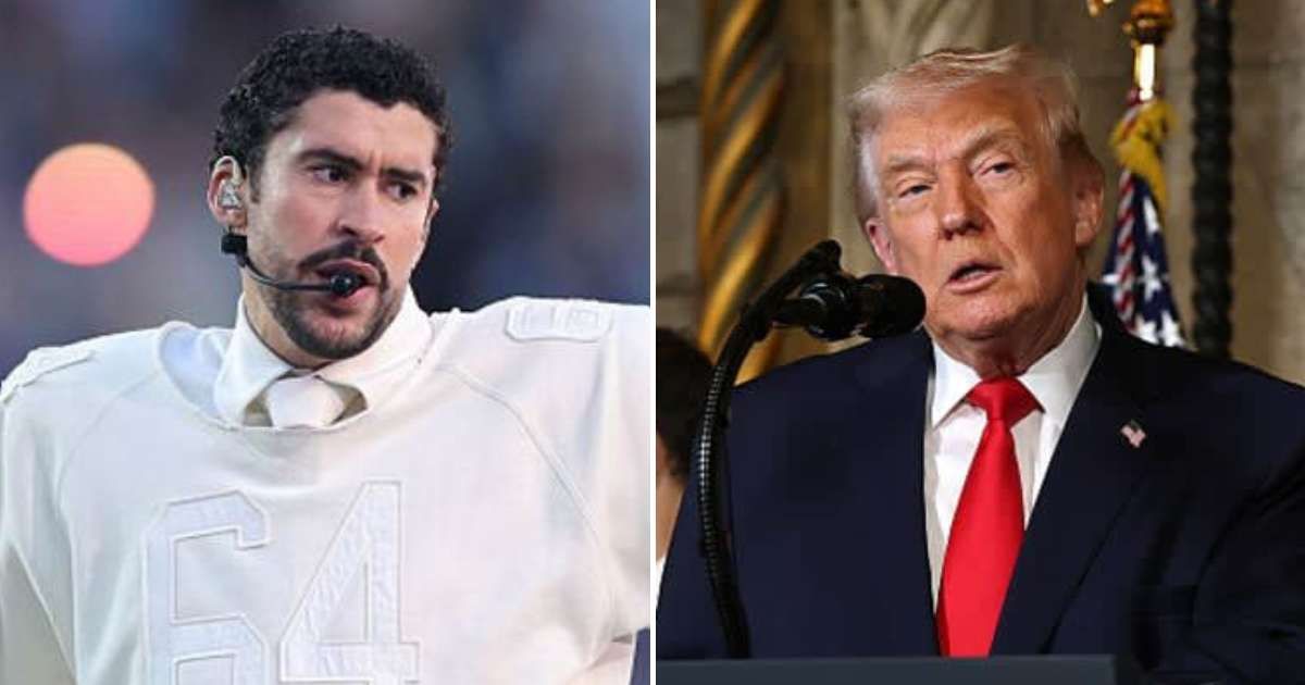 Online posts claimed Americans believe Bad Bunny is a better representative of US than Donald Trump (Getty Images)