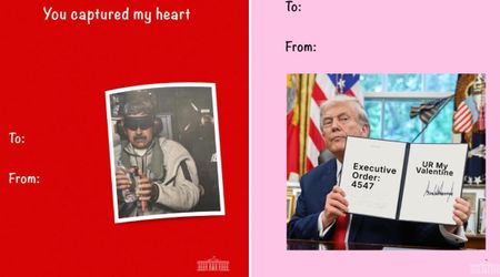 White House celebrates Valentine’s Day with witty edits referencing Nicolas Maduro, Greenland