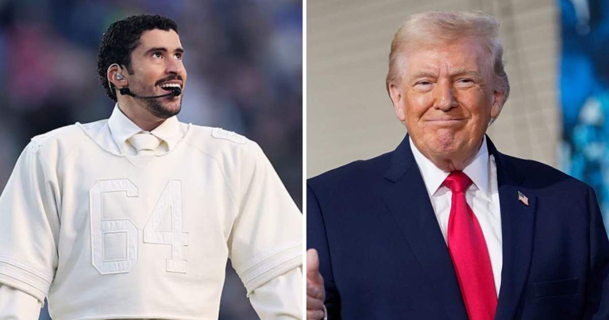 A Yahoo/YouGov poll showed political divides, with 30 percent liking Bad Bunny’s halftime show and 8 percent disliking it (Getty Images)