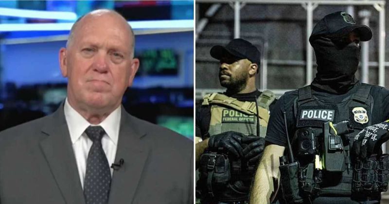 Tom Homan defends masked ICE agents, cites 8,000% threat surge