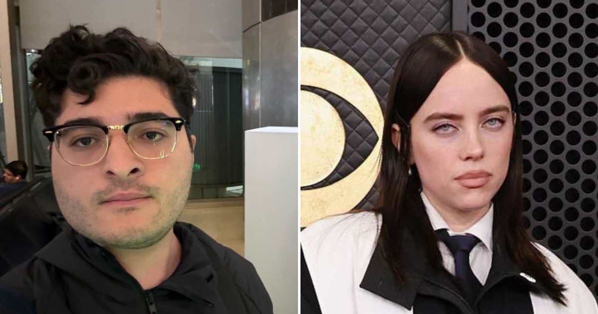 Drew Pavlou was deported after border officials questioned his plans to occupy Billie Eilish’s mansion (DrewPavlou/X, Getty Images)