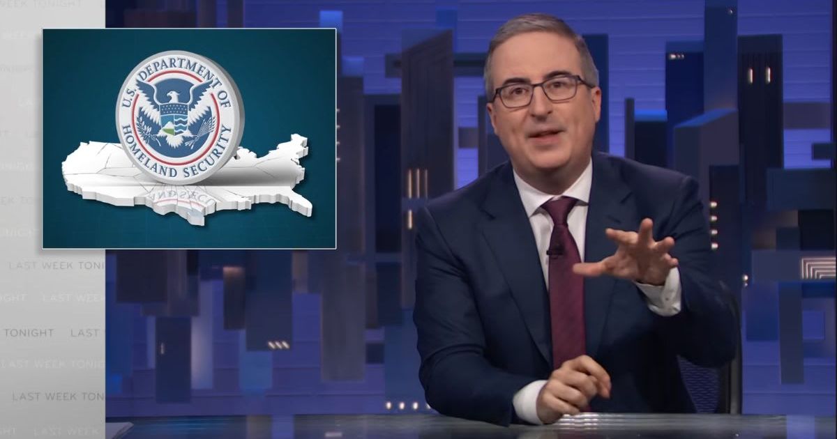 John Oliver returned to HBO with 'Last Week Tonight' after a three-month hiatus and criticized what he called troubling symbolism in recruitment ads (Screengrab/LastWeekTonight/YouTube)