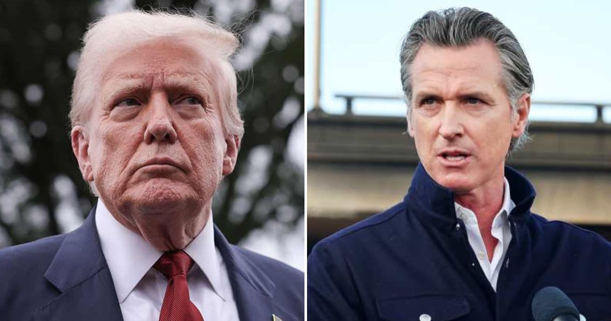 President Donald Trump said that the 'worst thing' for the UK would be engaging with Governor Gavin Newsom, arguing California's environmental policies have hurt the state (Getty Images)