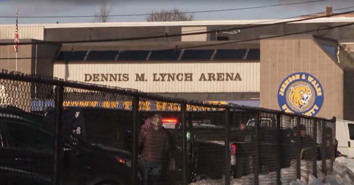 Chaos erupted as a gunman fired about 11 shots during the youth hockey game at Dennis M Lynch Arena (Screenshot/NBC News)
