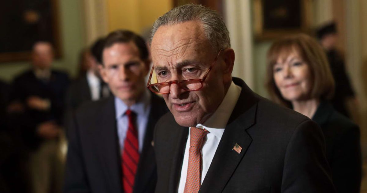 Chuck Schumer proposed a bill to grant the Pride flag federal status after its removal from the Stonewall National Monument sparked controversy (Getty Images)