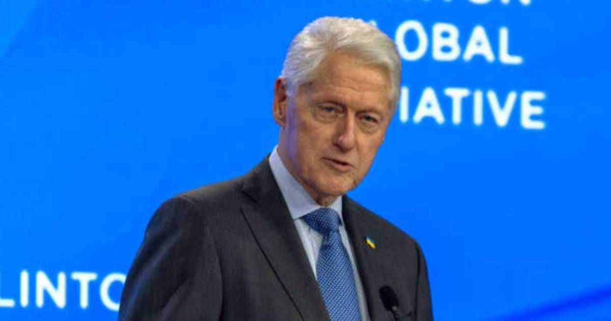 Bill Clinton was omitted from a Democratic Party Presidents’ Day social media collage (Getty Images)