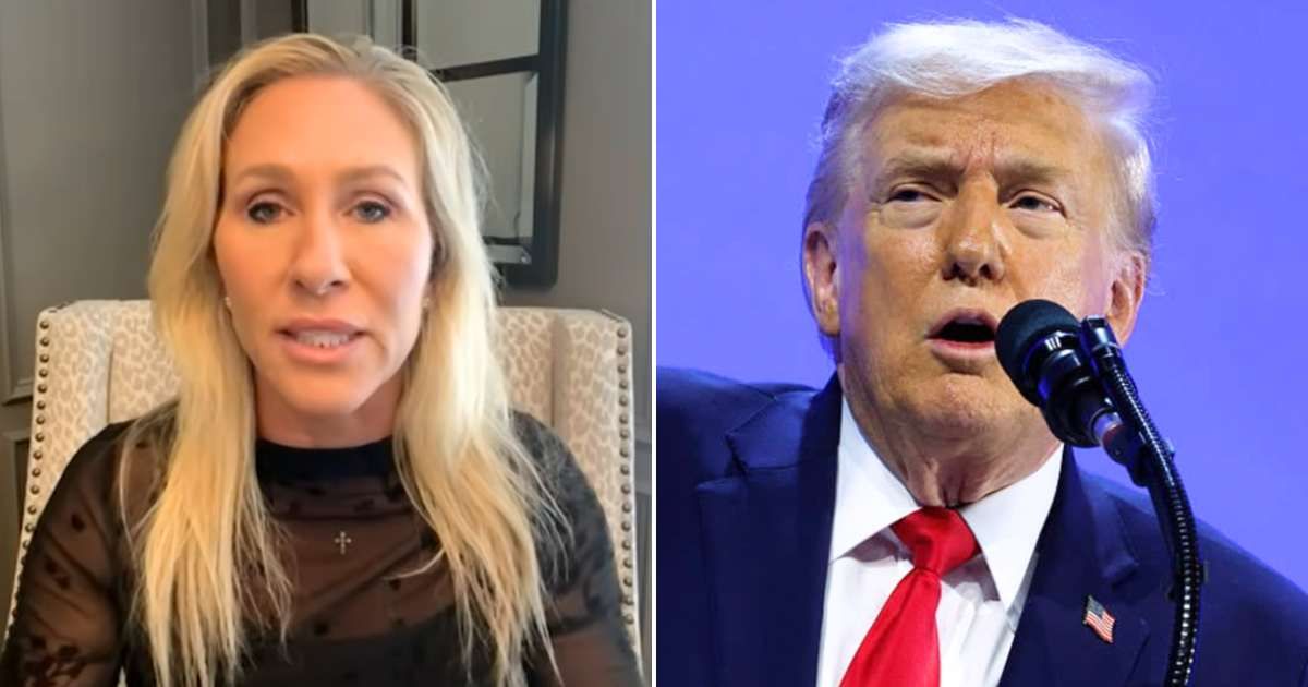 Marjorie Taylor Greene reportedly received an angry call from Trump over Epstein files (Getty Images)