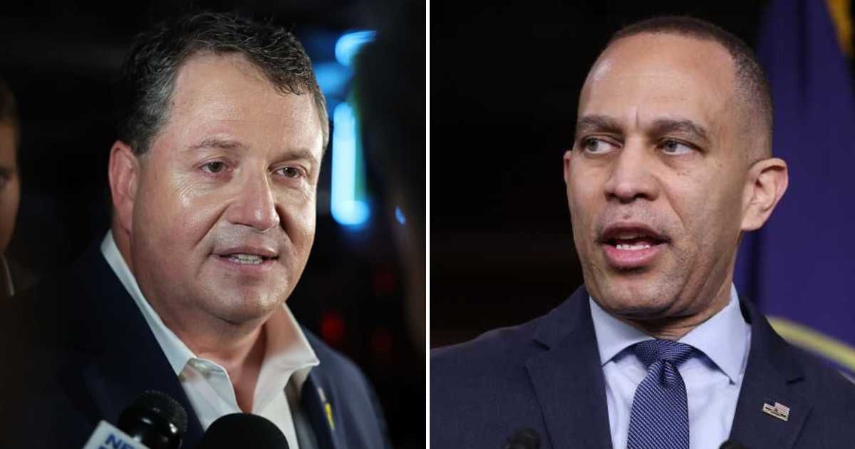 Hakeem Jeffries condemned Randy Fine as an 'unrepentant bigot' and warned of accountability over remarks about Muslims and dogs (Getty Images)