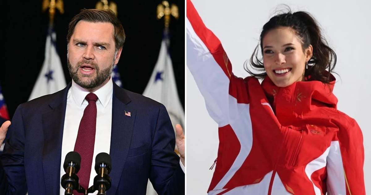 JD Vance said athletes raised in the United States should feel inclined to represent the country on the global stage (Getty Images, @eileengu/Instagram)