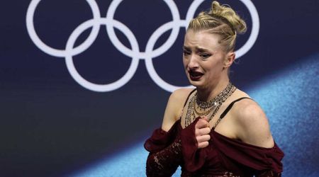 Team USA’s Amber Glenn breaks down in tears after costly Olympic stumble