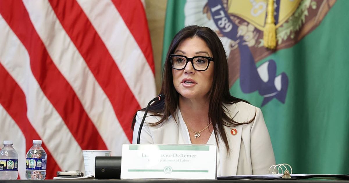 Labor Secretary Lori Chavez-DeRemer announces federal 'strike team' to review unemployment insurance concerns (Getty Images)