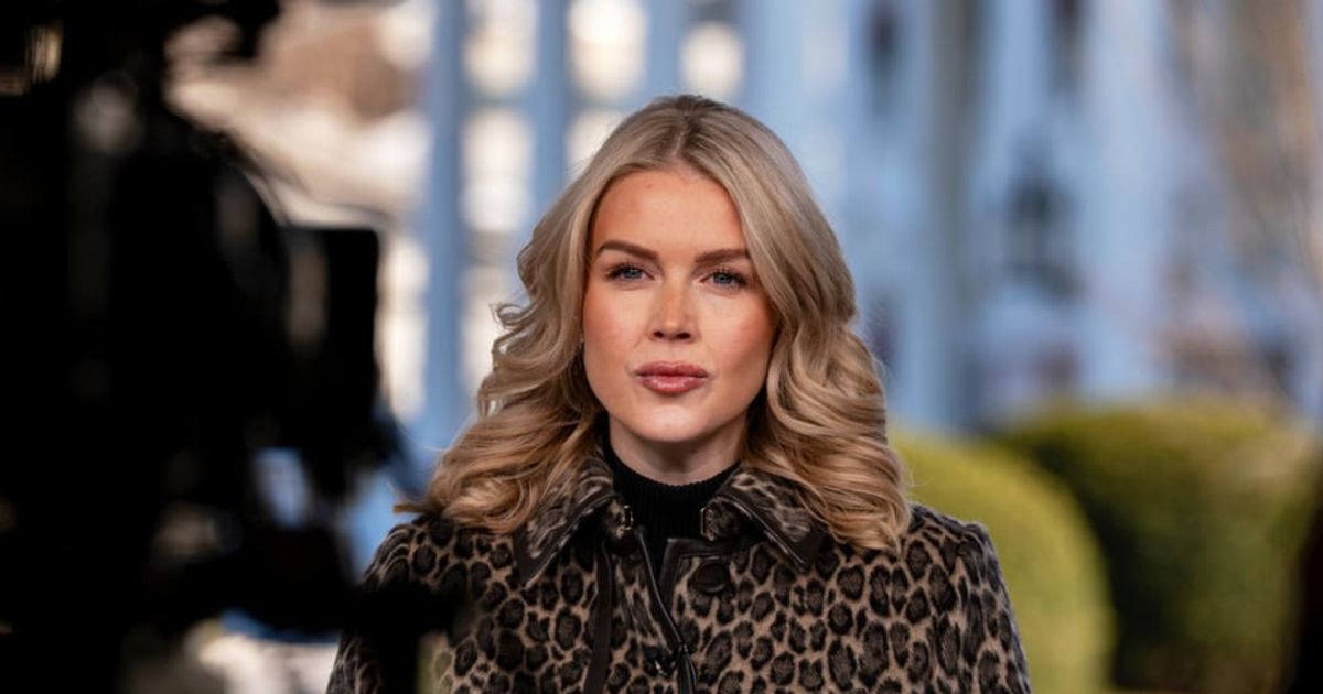 White House press secretary Karoline Leavitt does a television interview at the White House, Tuesday, December 16, 2025, in Washington (AP Photo/Alex Brandon)