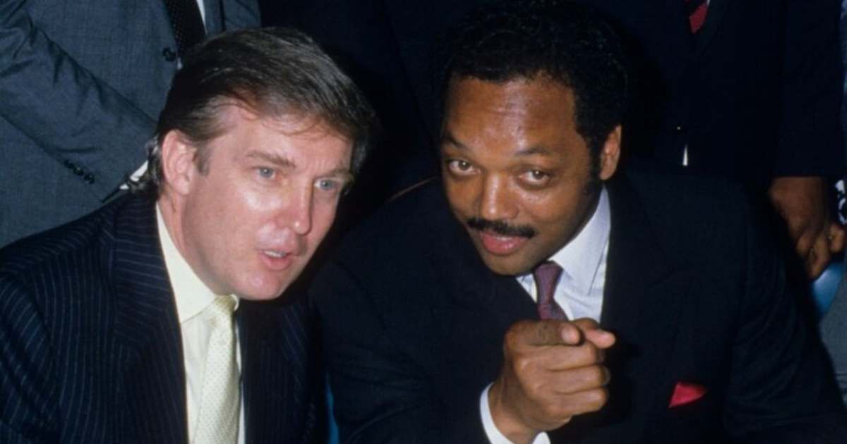 President Donald Trump honored Jesse Jackson at a Black History Month event, calling him a 'hero,' 'street smart,' and a 'good man' (@TruthSocial Donald Trump/X)