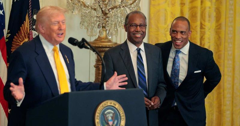 Trump jokes about ‘never recovering from a fall,’ says he learned it from his ‘predecessor’ Biden