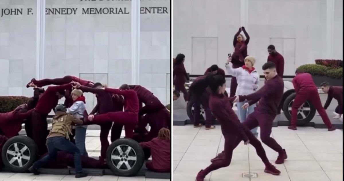  22 dancers performed outside the Kennedy Center in DC to honor Renee Good and Alex Pretti (@firstamendmenttroop/Instagram)