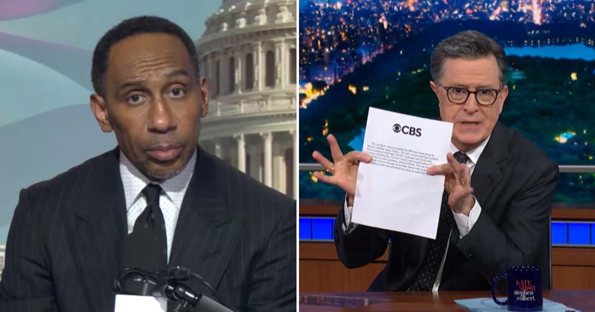 Stephen Smith made pointed remarks at late night hosts accusing them of hypocrisy and bias on Thursday ( Stephen A. Smith, The Late Show with Stephen Colbert/ Youtube)
