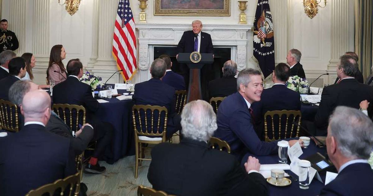 Donald Trump called the Supreme Court a 'disgrace' after it struck down his global tariff policy (Photo by Kevin Dietsch/Getty Images)