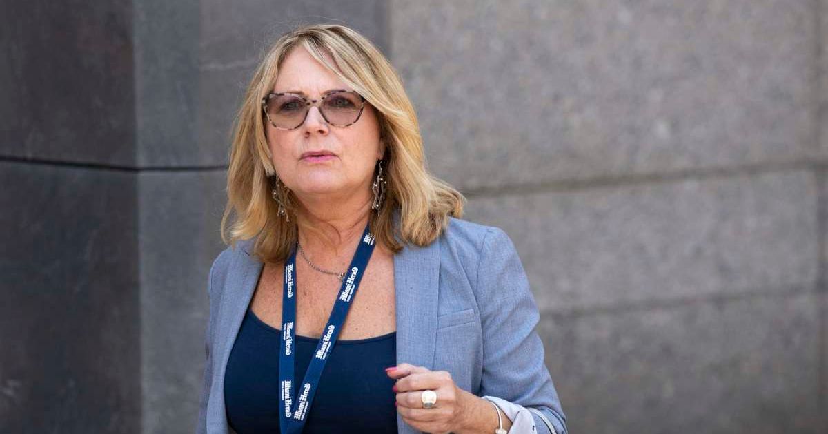 Journalist Julie K Brown who exposed Epstein scandal slammed News Nation host as 'unprofessional' on Friday (Getty Images) 