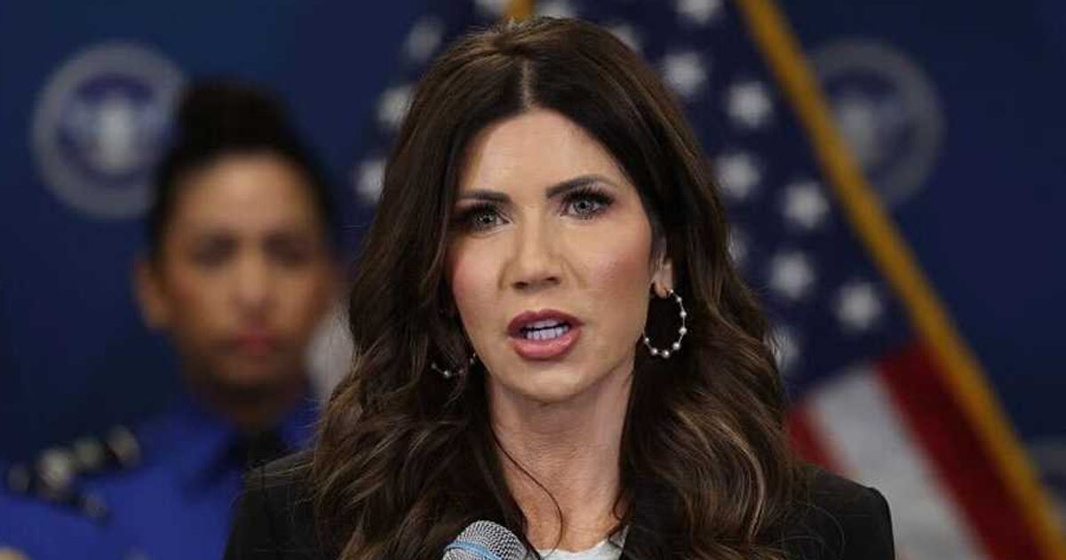 Secretary of Homeland Security Kristi Noem said DHS remains committed to aid despite the shutdown and funding standoff with Democrats (Getty Images)