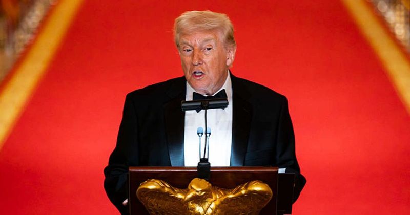 Trump touts inflation hitting 'five year low' with 'rapidly falling prices' at White House dinner