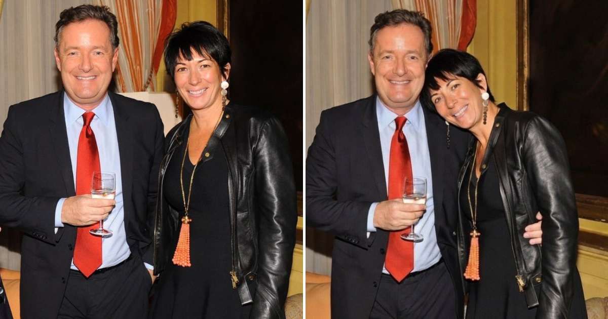 Piers Morgan fact-checks Grok accusing it of failing to detect an AI-generated image (R) with Ghislaine Maxwell (Piers Morgan/ X)