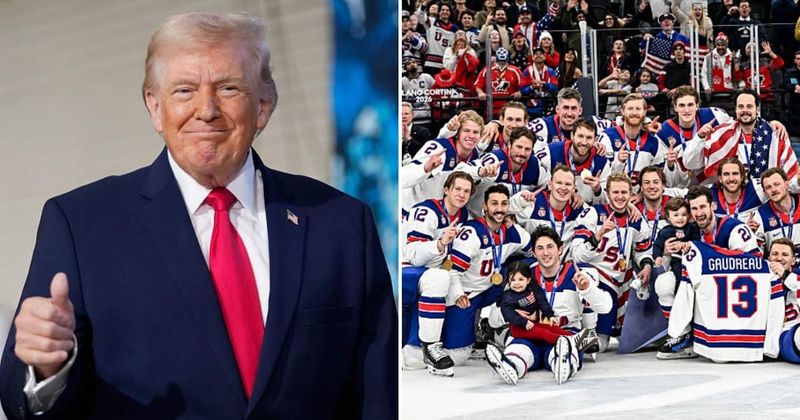 ‘You were unbelievable!’: Trump calls US men’s hockey team after gold win over Canada