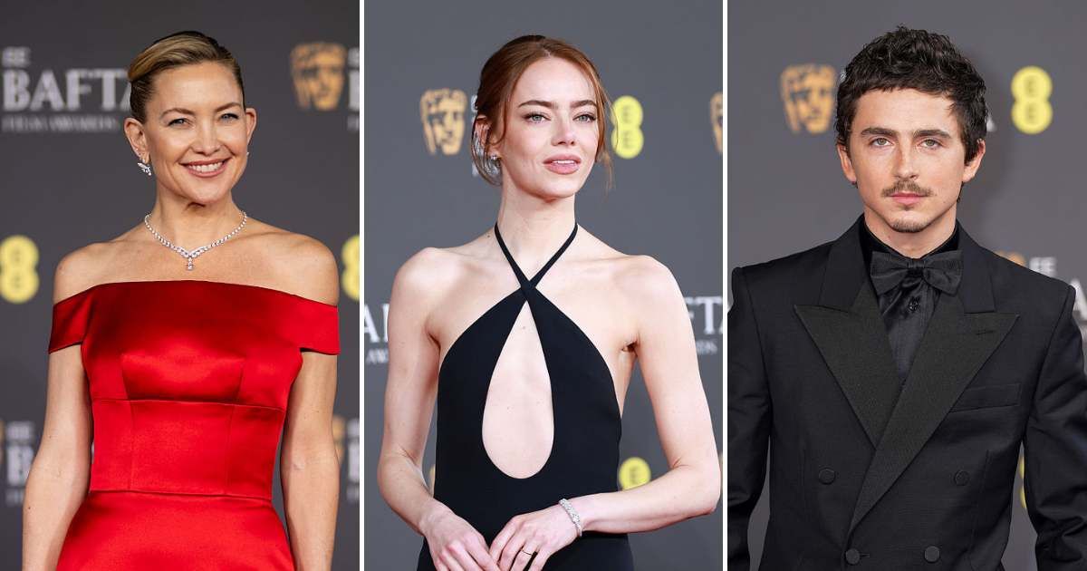 The 79th British Academy Film Awards in London featured bold red carpet fashion and nominees including One Battle After Another and Hamnet (Samir Hussein/WireImage, Dominic Lipinski/Getty Images, Lia Toby/Getty Images)