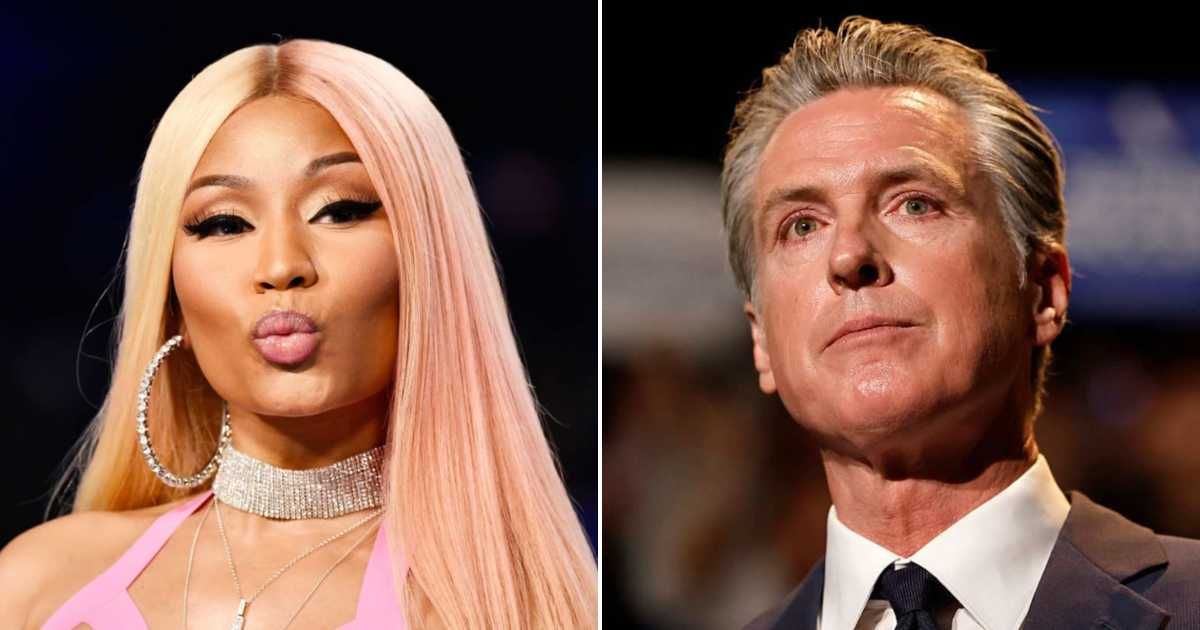 Nicki Minaj too to X to slam Gavin Newsom over remarks he made while attending a book tour event in Atlanta, Georgia, on Sunday, February 22 (Getty Images)