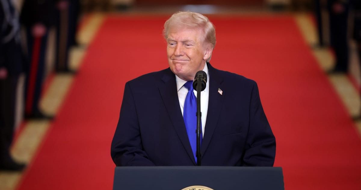An X post claimed leaked State of the Union address showed Donald Trump planned to rate people for their 'loyalty' (Getty Images)