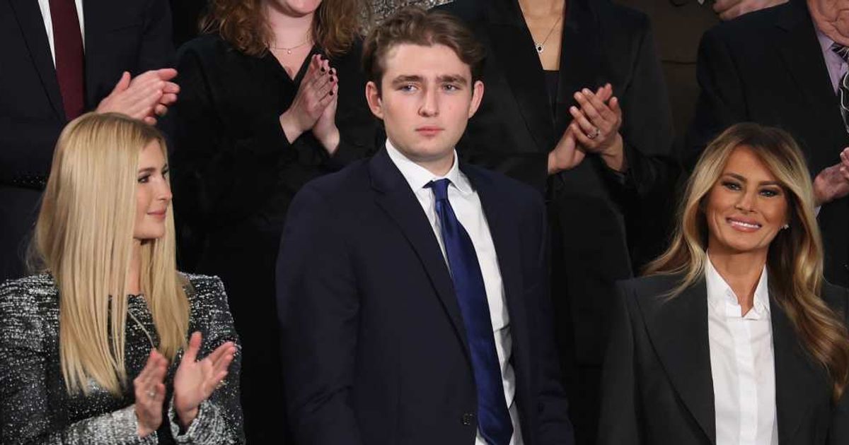 Barron Trump attended President Donald Trump’s State of the Union, marking his first appearance at the annual address alongside his family (Getty Images)