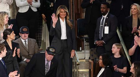 Melania Trump receives standing ovation as she enters chamber for State of the Union