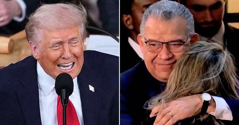 Trump pauses SOTU to reunite young woman with uncle freed from Venezuelan jail after Maduro’s arrest