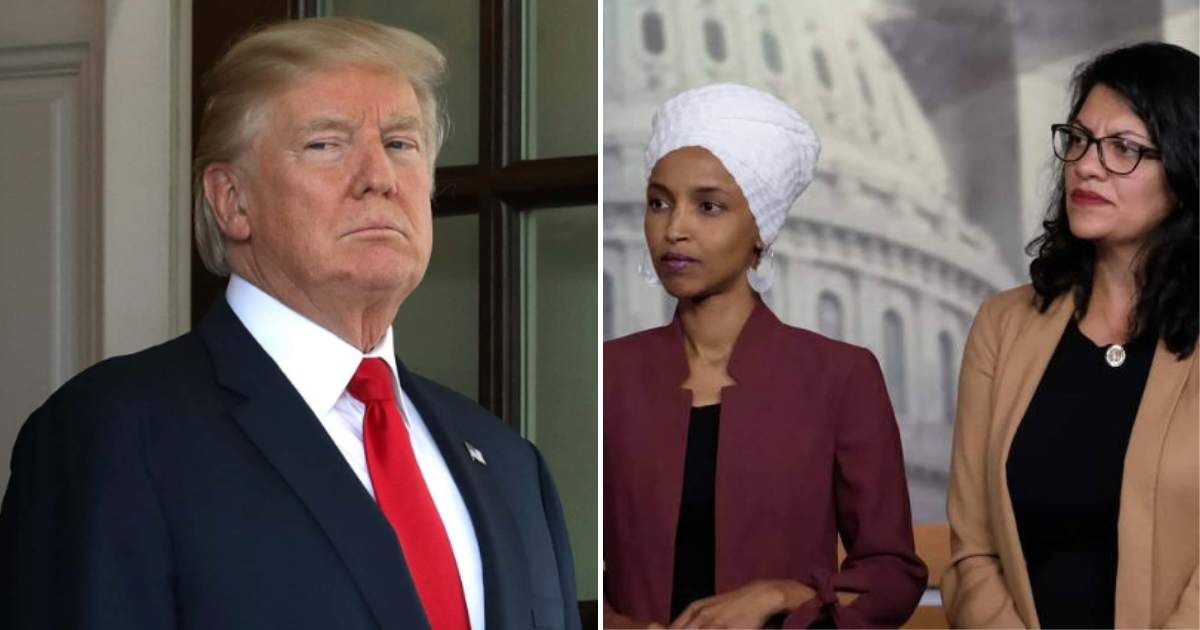 President Trump attacks Reps Omar and Tlaib on social media, says they should be sent ‘back’ (Getty Images)