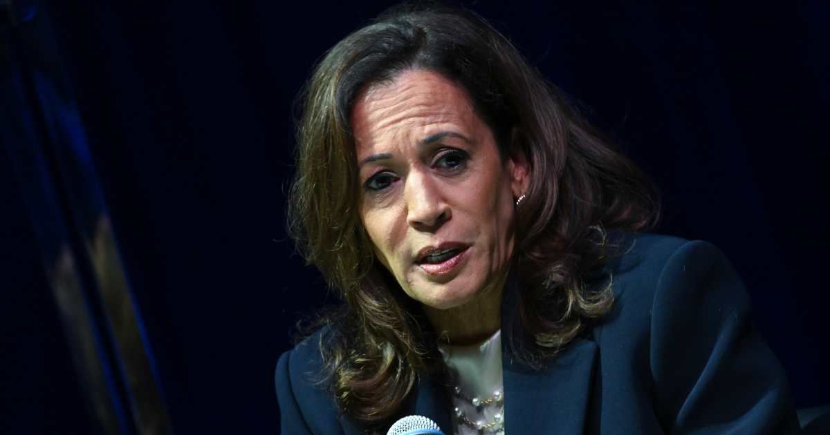 The White House responded after Kamala Harris criticized Donald Trump’s State of the Union address during her appearance on ‘The Parnas Perspective’ podcast (Paras Griffin/Getty Images)