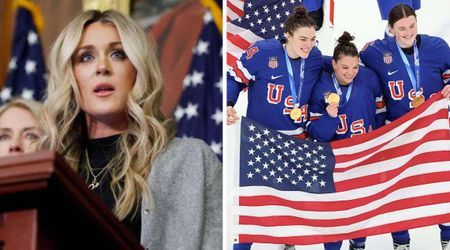 Riley Gaines slams Democrats over Trump hockey joke: 'Suddenly they know what a woman is?'