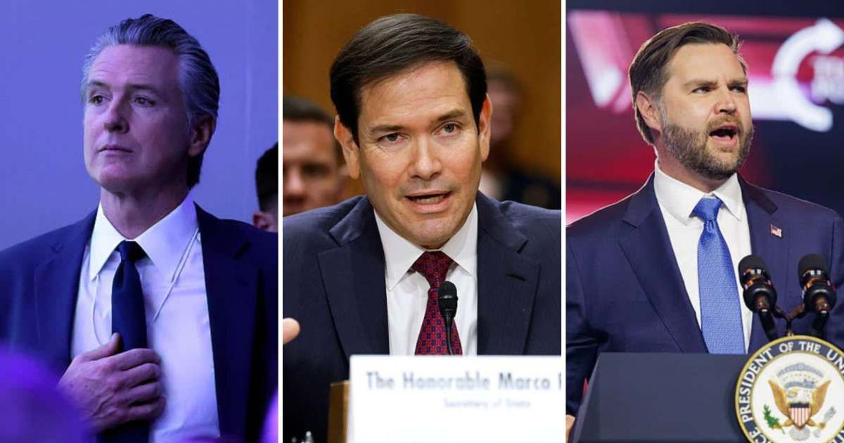 California Gov Gavin Newsom called Marco Rubio a 'fraud' and warned JD Vance could be more dangerous than President Donald Trump (Getty Images)