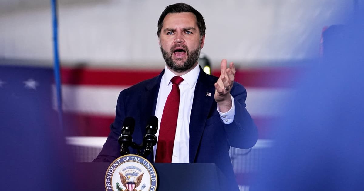 Vice President JD Vance speaks at Pointe Precision on February 26, 2026 in Plover, Wisconsin, Following the State of the Union (Matt Rourke-Pool/Getty Images)