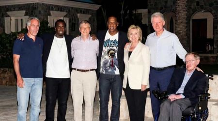 Fact Check: Is the photo showing Hillary Clinton with Epstein and others real?