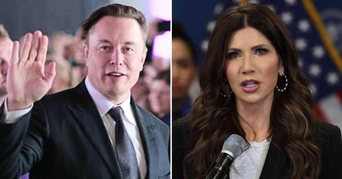 Kristi Noem said Elon Musk helped uncover spyware DHS staffers installed on her devices, prompting a wider security review (Getty Images)