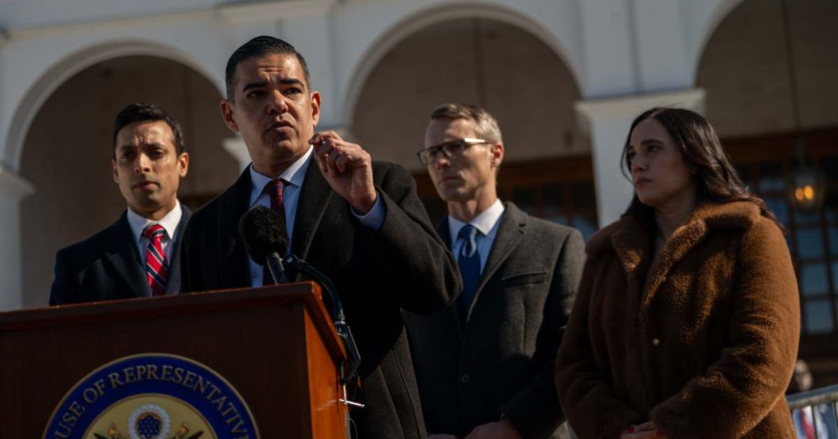 Robert Garcia, the top Democrat on the House Oversight and Government Reform Committee, has called for President Donald Trump to testify under oath as part of the committee’s ongoing investigation into Jeffrey Epstein (Getty Images)